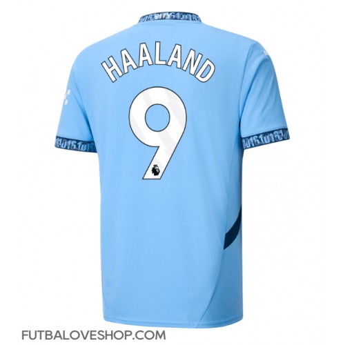 Dres Manchester City Erling Haaland #9 Domáci 2024-25 Krátky Rukáv